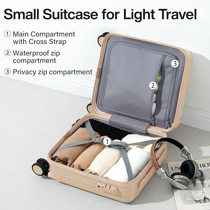 Hanke 14 Inch Underseat Carry On Luggage - Image 5
