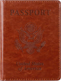 TIGARI Passport Holder for Travel Women Men, PU Leather Passport Wallet Cover by TIGARI