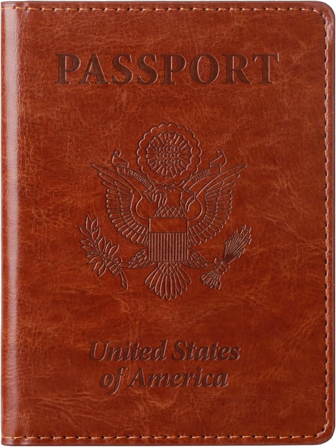 TIGARI Passport Holder for Travel Women Men, PU Leather Passport Wallet Cover by TIGARI