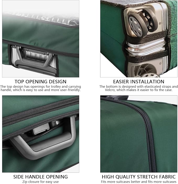 Transparent PVC Suitcase Cover, No Disassembly Required Clear Luggage Protector - Image 5