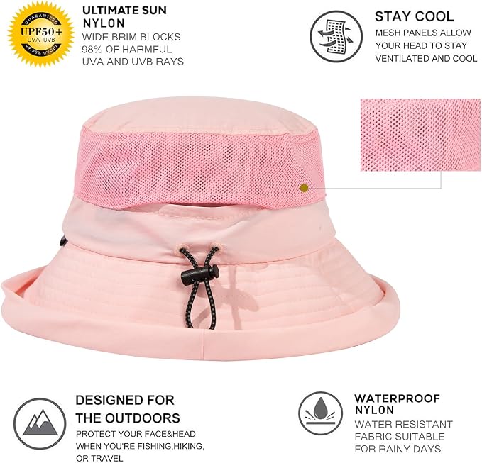TOP-EX XL/XXL Women’s Wide Brim Bucket Sun Hat - Image 2
