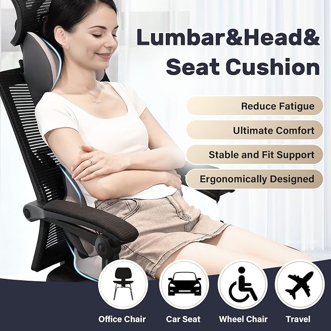 Coverado Car Seat Cushion and Lumbar Support - Image 2