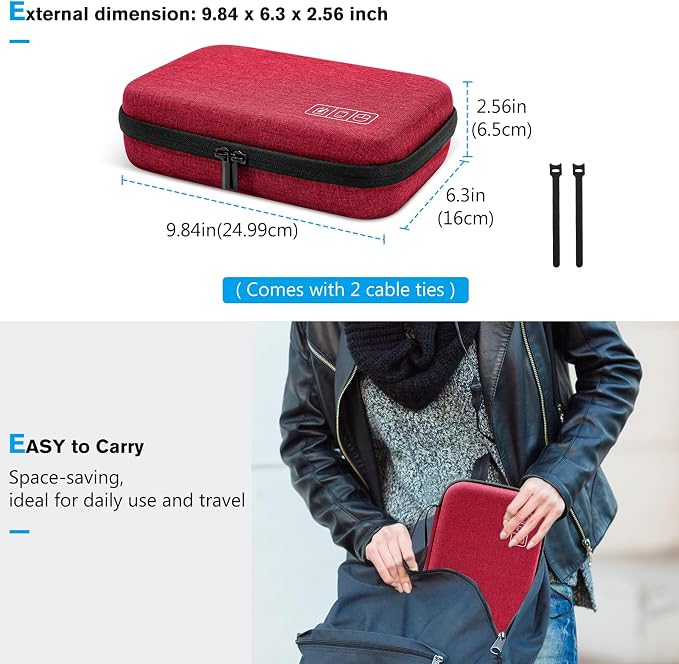 ProCase Hard Travel Electronic Organizer Case - Image 6