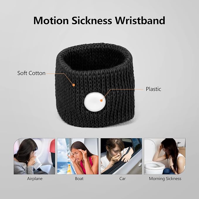 Cozyhealth Motion Sickness Wristband, Anti-Nausea Acupressure Wrist Band - Image 2