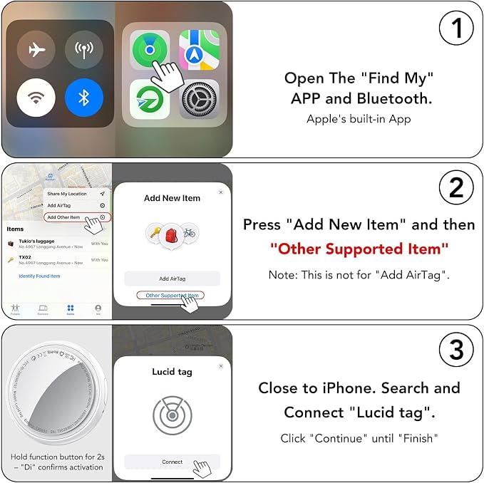 2025 New Air Tracker Tag-1 Pack, Replaceable Battery, Key Finder and Item - Image 9