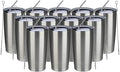 MEWAY 20oz Tumbler 12 Pack Double Wall Vacuum Insulated Travel Mug Bulk by MEWAY
