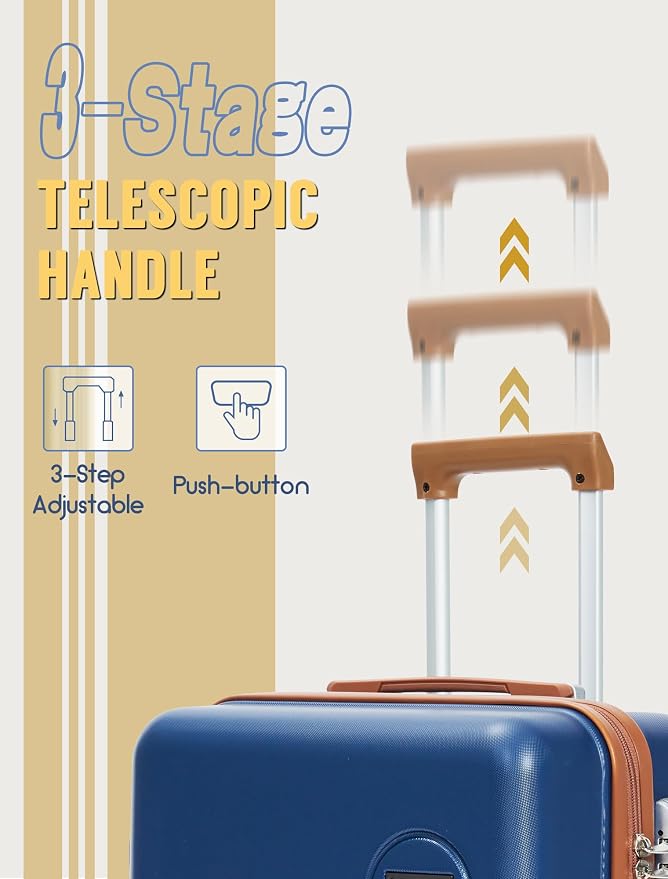 Luggage Sets 5 Piece, Suitcases - Image 2