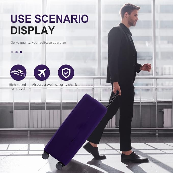 Travel Luggage Cover Suitcase Protector Scratch-Resistant Fit 19-31 Inch - Image 7