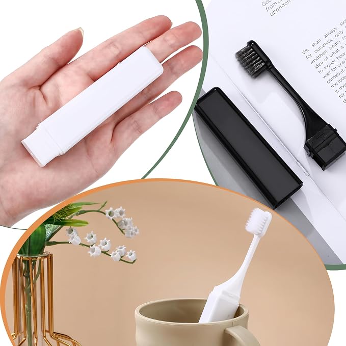 Patelai 2 Pieces Travel Toothbrush Set, Soft Bristle Mini Foldable Tooth Brush - Image 4