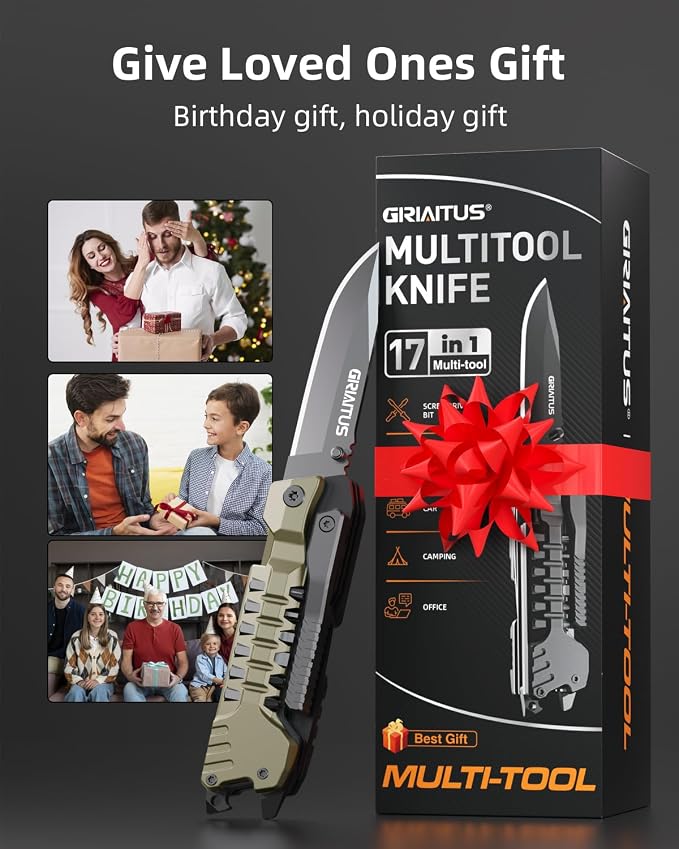Multitool Knife, 17 in 1 Pocket Knife - Image 6