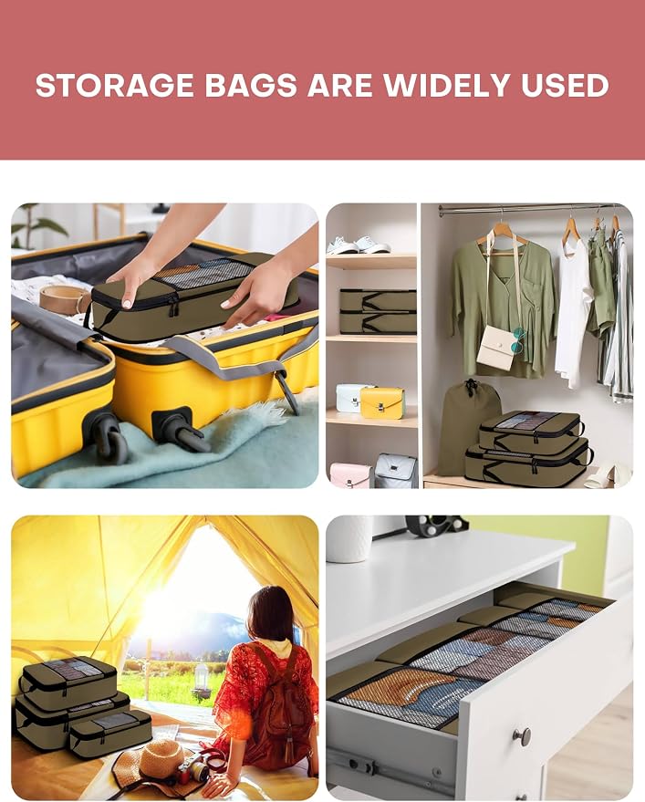 6 PCS Set Compression Packing Cubes - Image 7