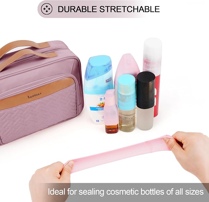Travel Hanging Toiletry Bag for Women, Large Makeup Bag 8 Leak Proofing - Image 2