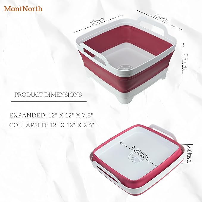Collapsible Wash Basin 9L, Foldable Dish Tub - Image 2