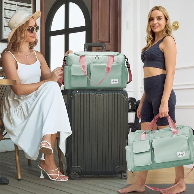 NPBAG Women Travel Duffel, Gym Workout Overnight Bag, Mommy Hospital Bag - Image 7