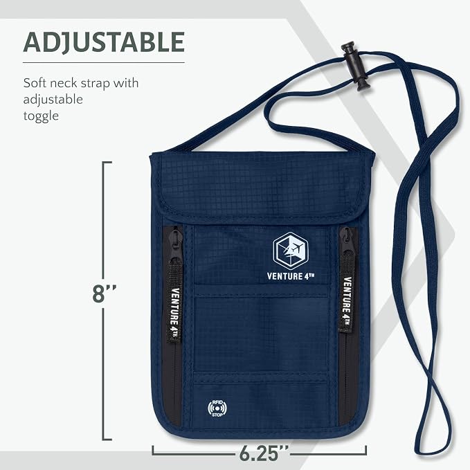 VENTURE 4TH Passport Holder Neck Pouch - Image 2