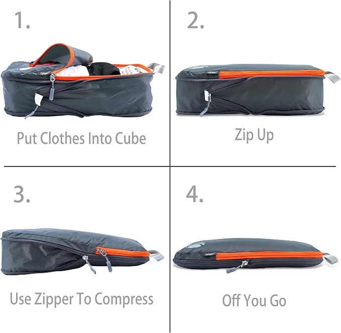 Cipway - 5 Set Compression Packing Cubes - Image 2