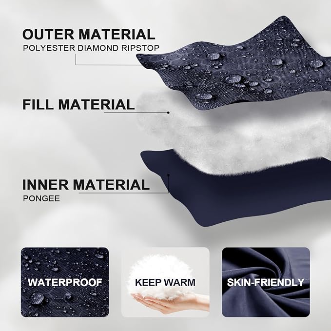 Sleeping Bags for Adults Cold Weather, Waterproof, Lightweight Camping Sleeping - Image 7