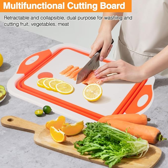 Collapsible BBQ Prep Tub/Cutting Board 10L, Foldable Dish Tub - Image 5