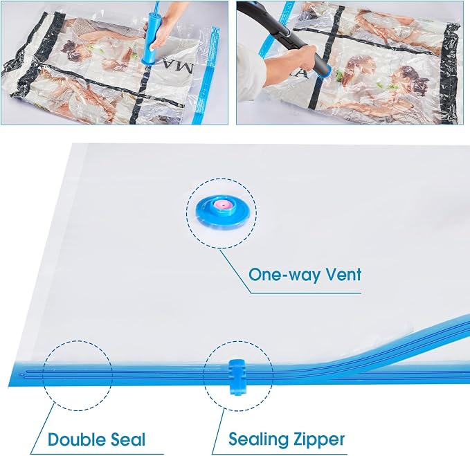 Extra Large Moving Bags Heavy Duty Space Saver Vacuum Storage Bag Vacuum Seal - Image 4