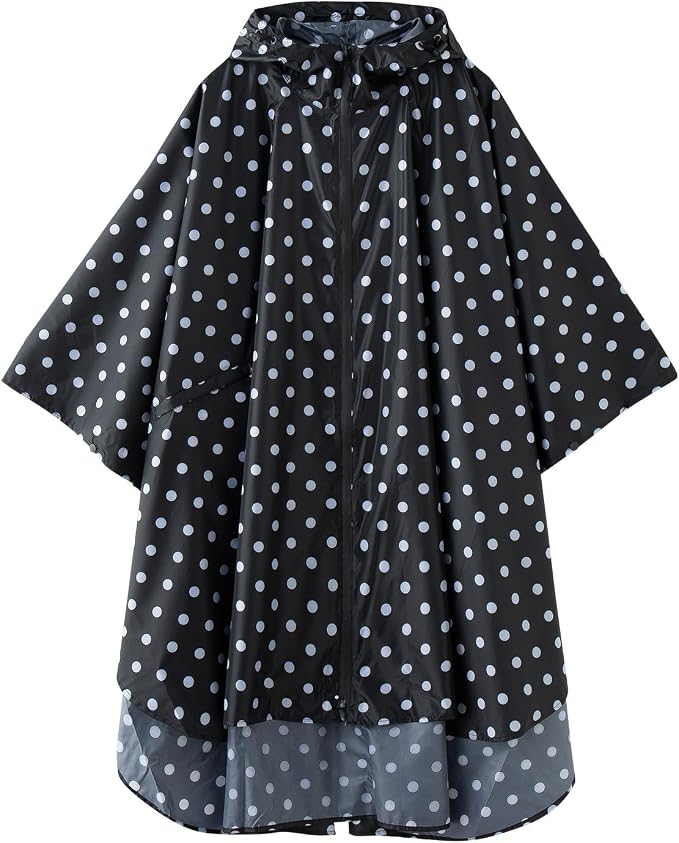 Cloak raincoat Unisex poncho Adult hooded men and women by Unknown