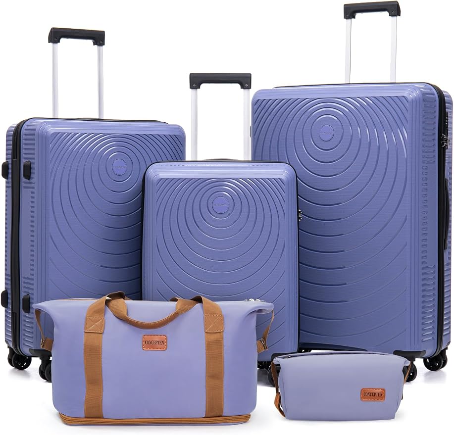 Luggage Sets 5 Piece, Suitcases by CONCEPTEN