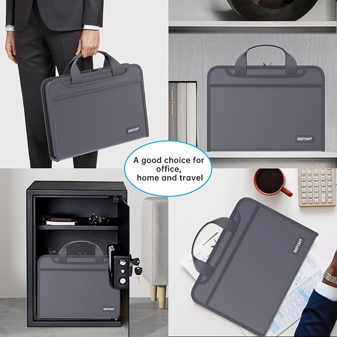 ENGPOW Accordion File Organizer, Fireproof Expanding File Folder - Image 7