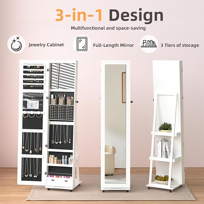 RQZ 360° Rotating Jewelry Organizer - Image 3