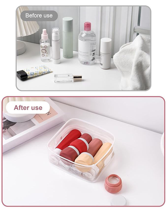 Travel Bottles for Toiletries 8 Pack, Travel Size Toiletries, Tsa Approved - Image 9