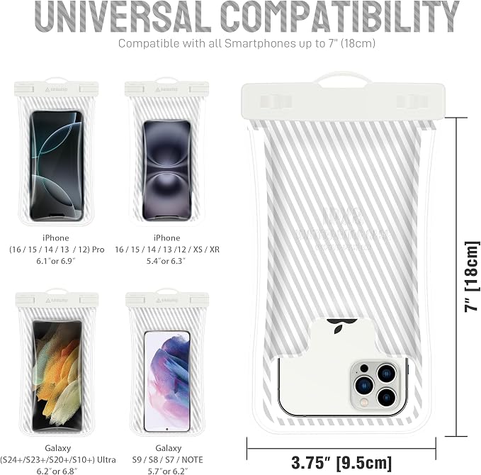 Waterproof Phone Pouch Universal IPX8 Cellphone Case Dry Bag - Image 2