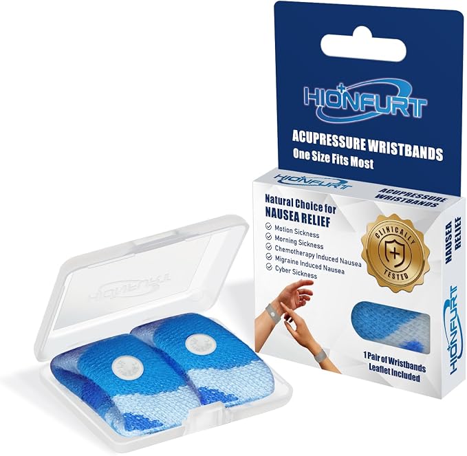 Motion Sickness Bands Anti Nausea Wristband by HIONFURT