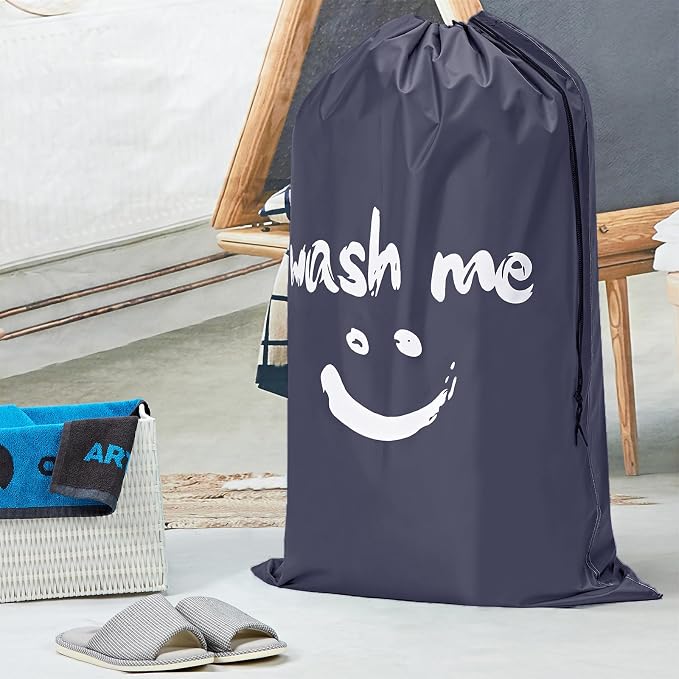 HOMEST XL Wash Me Travel Laundry Bag, Dirty Clothes Organizer, Large Enough to - Image 5