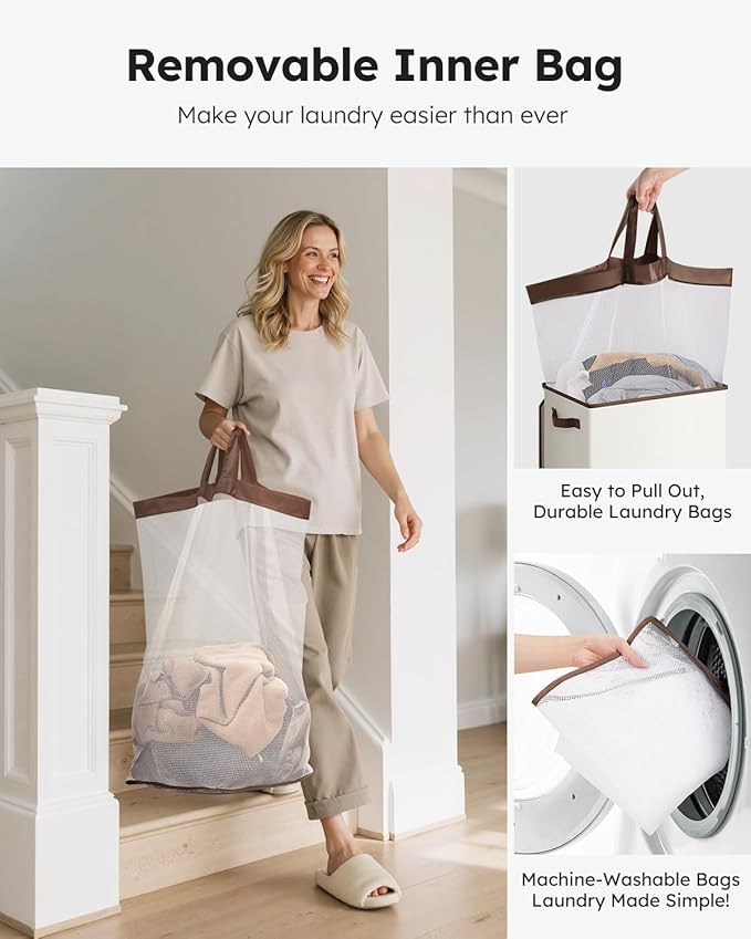 SOLEDI Slim Laundry Hamper - Image 4