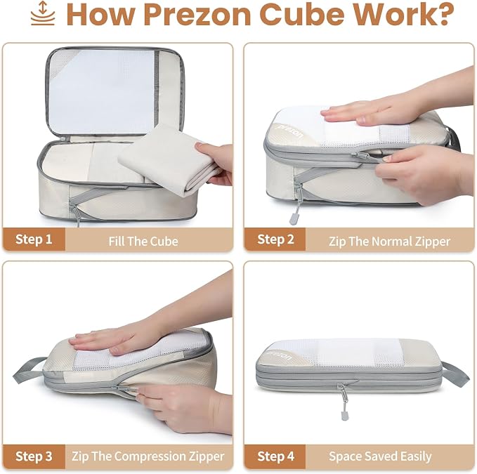 8 Set/6 Set/4 Set Compression Packing Cubes - Image 6
