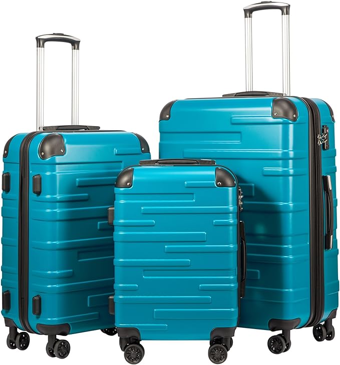 Coolife Luggage Expandable Suitcase 3 Piece Set by COOLIFE