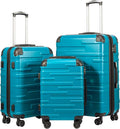 Coolife Luggage Expandable Suitcase 3 Piece Set by COOLIFE