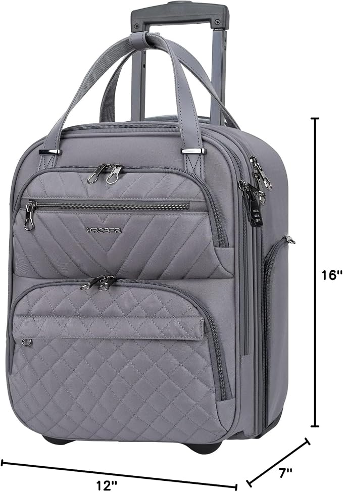 KROSER Carry On Underseat Multi-functional, 16-inch Underseater Lightweight - Image 7