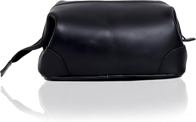 HLC Leather Toiletry Bag for Men Best Gift Premium Genuine Leather Dopp Kit - Image 4