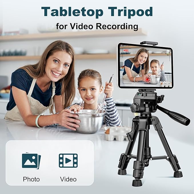 JOILCAN Mini Tripod for Camera, Portable Travel Tripod w/Phone & Tablet Holder - Image 6