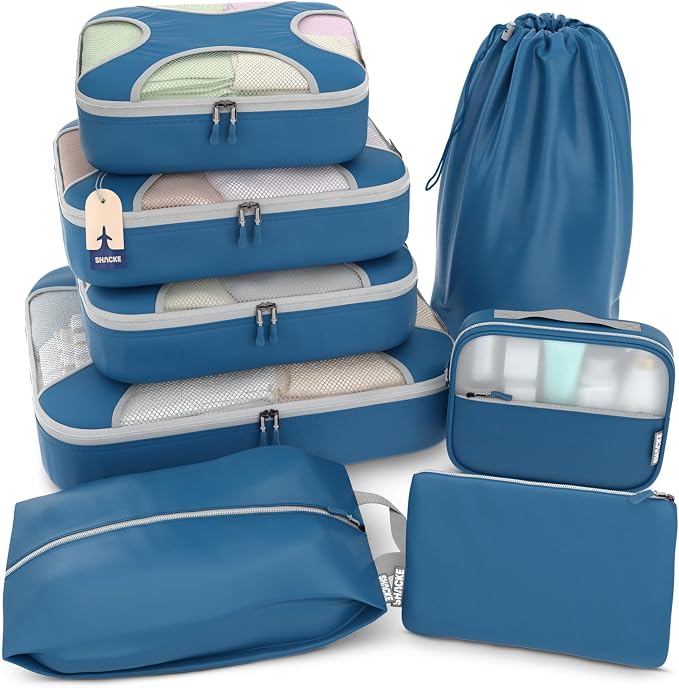 Shacke Premium 8 Packing Cubes Set by Shacke