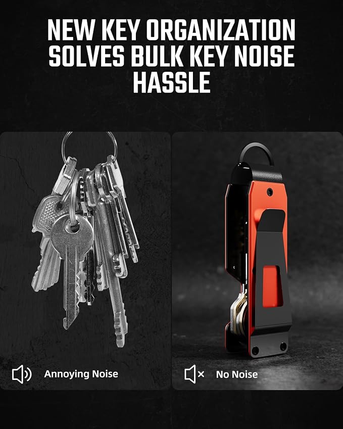 Key Organizer Compact Key Holder Metal Key Chain Minimalist key case key holder - Image 4