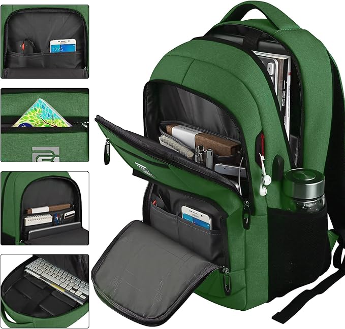 Laptop Backpack, Business Travel Anti Theft Slim Durable Laptops Backpack - Image 2