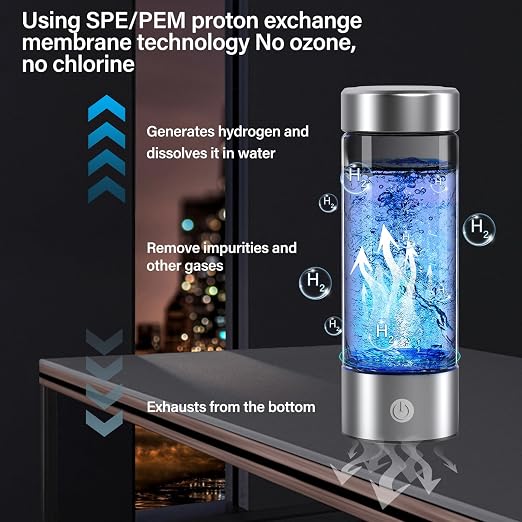 Hydrogen Water Bottle, 3000PPB Portable Hydrogen Water Ionizer Machine - Image 5