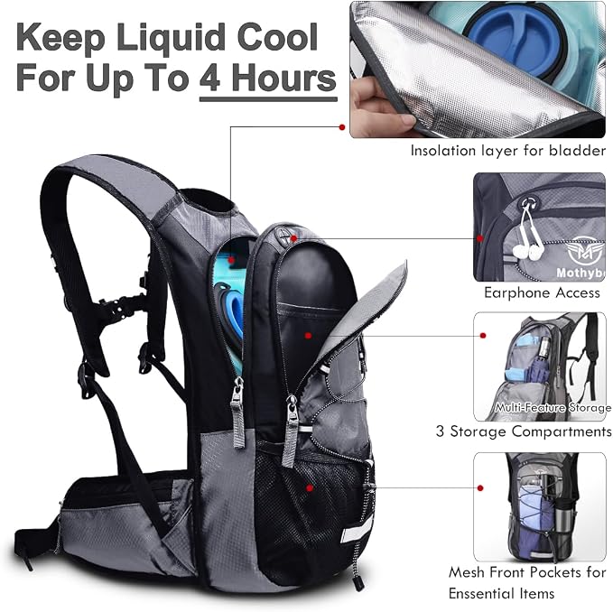 Insulated Hydration Backpack Pack - Image 4