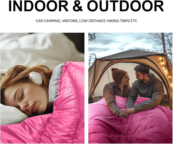 Sleeping Bags for Adults Cold Weather, Waterproof, Lightweight Sleeping Bag for - Image 7