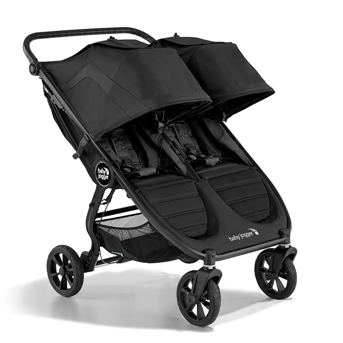Baby Jogger City Mini GT2 All-Terrain Double Stroller Jet Black Perfect by BabyJogger