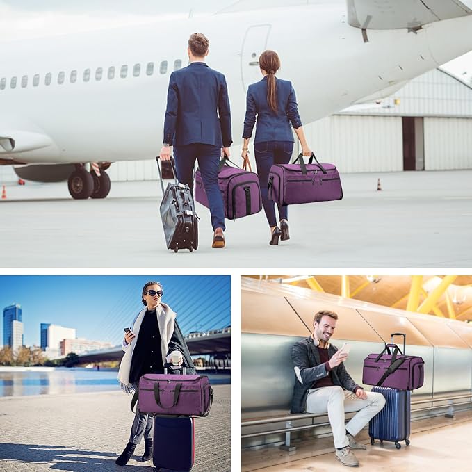 Large Garment Bag for Travel, Bukere Convertible Suit Travel Garment Duffel Bag - Image 8
