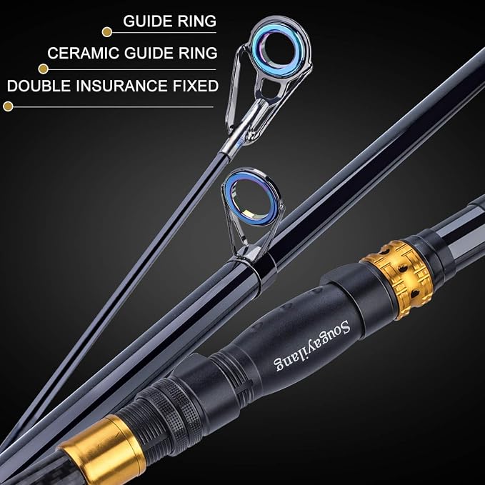 Sougayilang Fishing Rod Reel Combos Carbon Fiber Telescopic Fishing pole - Image 4