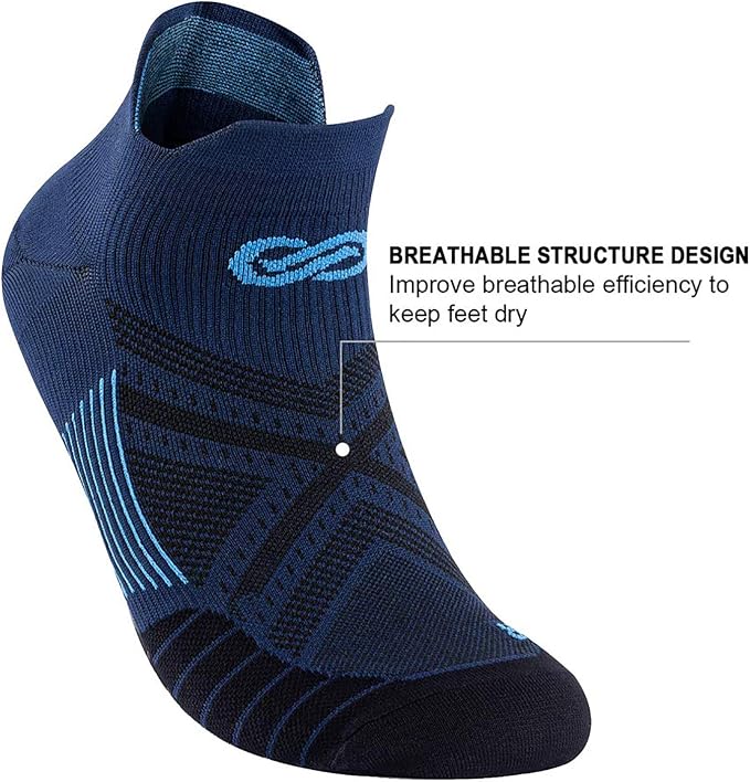 PAPLUS Ankle Compression Sock for Men and Women 2/4/6 Pairs, Low Cut - Image 2