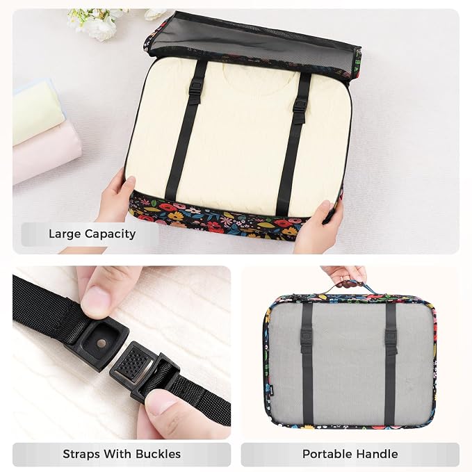 BAGAIL 8 Set Packing Cubes Luggage Packing Organizer Bags - Image 6