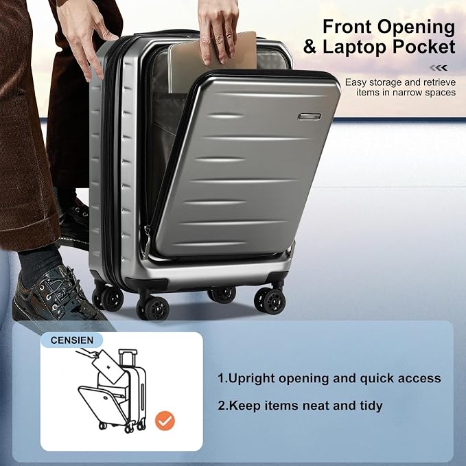 Luggage Sets 2 Pieces, 20 Inch Carry On Luggage and Expandable 28 Inch Checked - Image 3